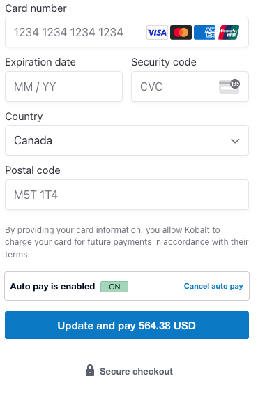 Autopay set up 6